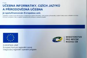 Projekt UČEBNA INFORMATIKY, CIZ&Iacute;CH JAZYKŮ A PŘ&Iacute;RODOVĚDN&Aacute; UČEBNA